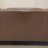Scandinavian design 3-seater leather sofa.
