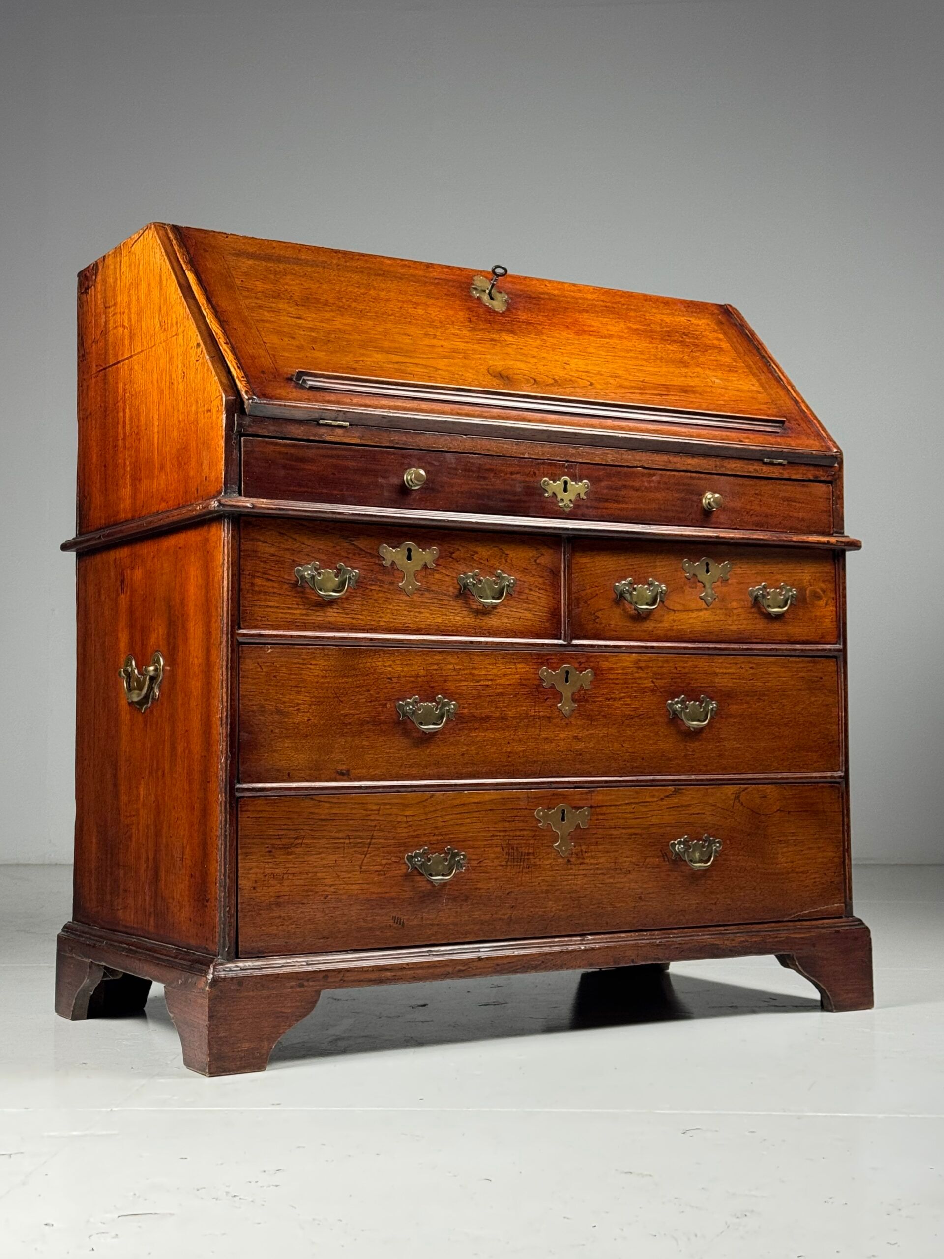 English secretary 18th century teak