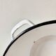 Large vintage basin in white enameled sheet metal