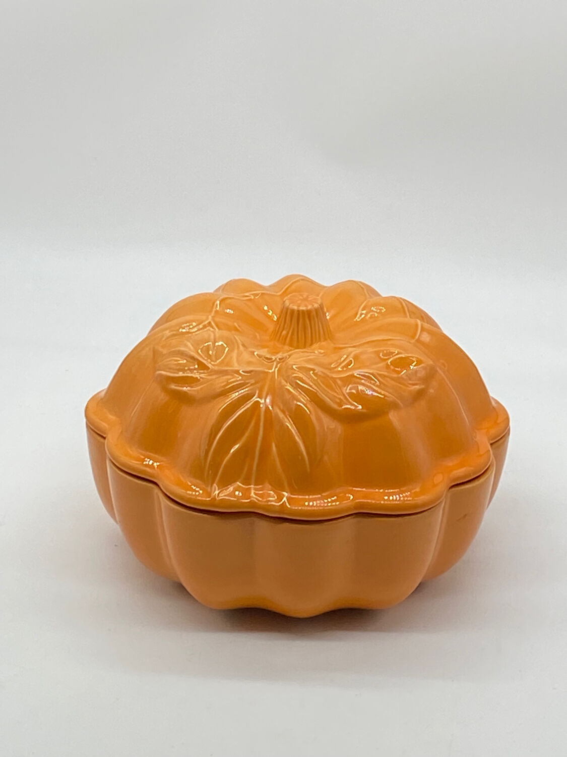 Pumpkin ceramic tureen 🎃, BCI, Brittany, vintage