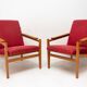 Paire de fauteuils vintage de style scandinave, 1960