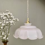 Vintage lamp lamp in white opaline