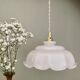 Vintage lamp lamp in white opaline