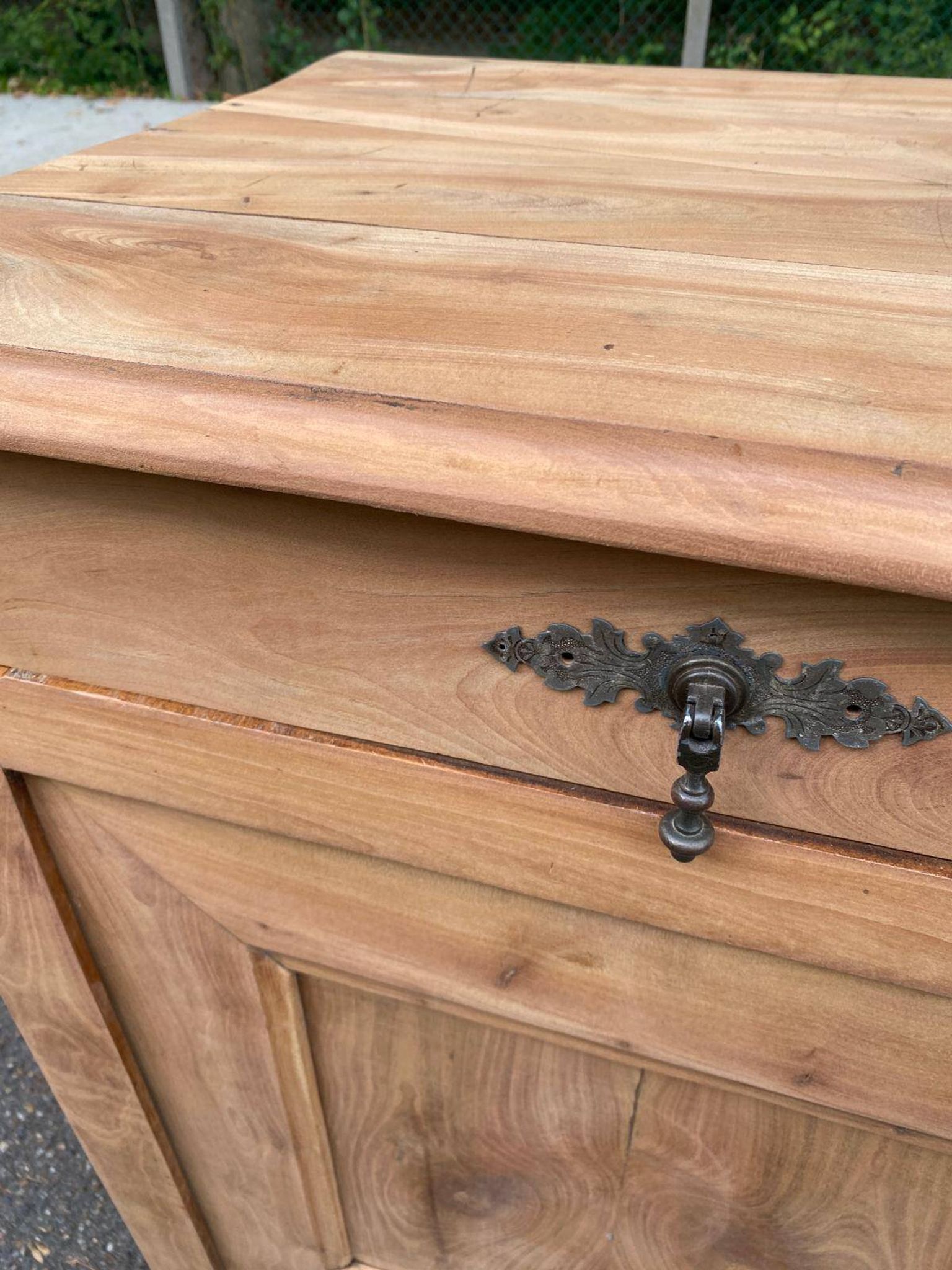 18th-century stripped buffet in solid walnut