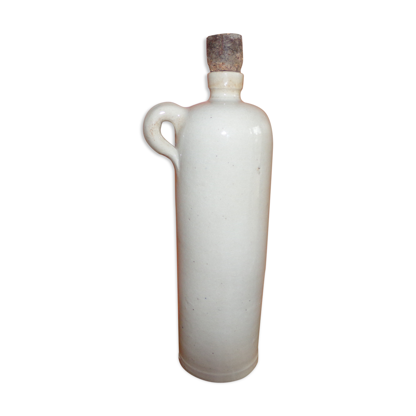 Bouteille en grès beige clair