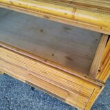 Rattan chest of drawers from the 50s