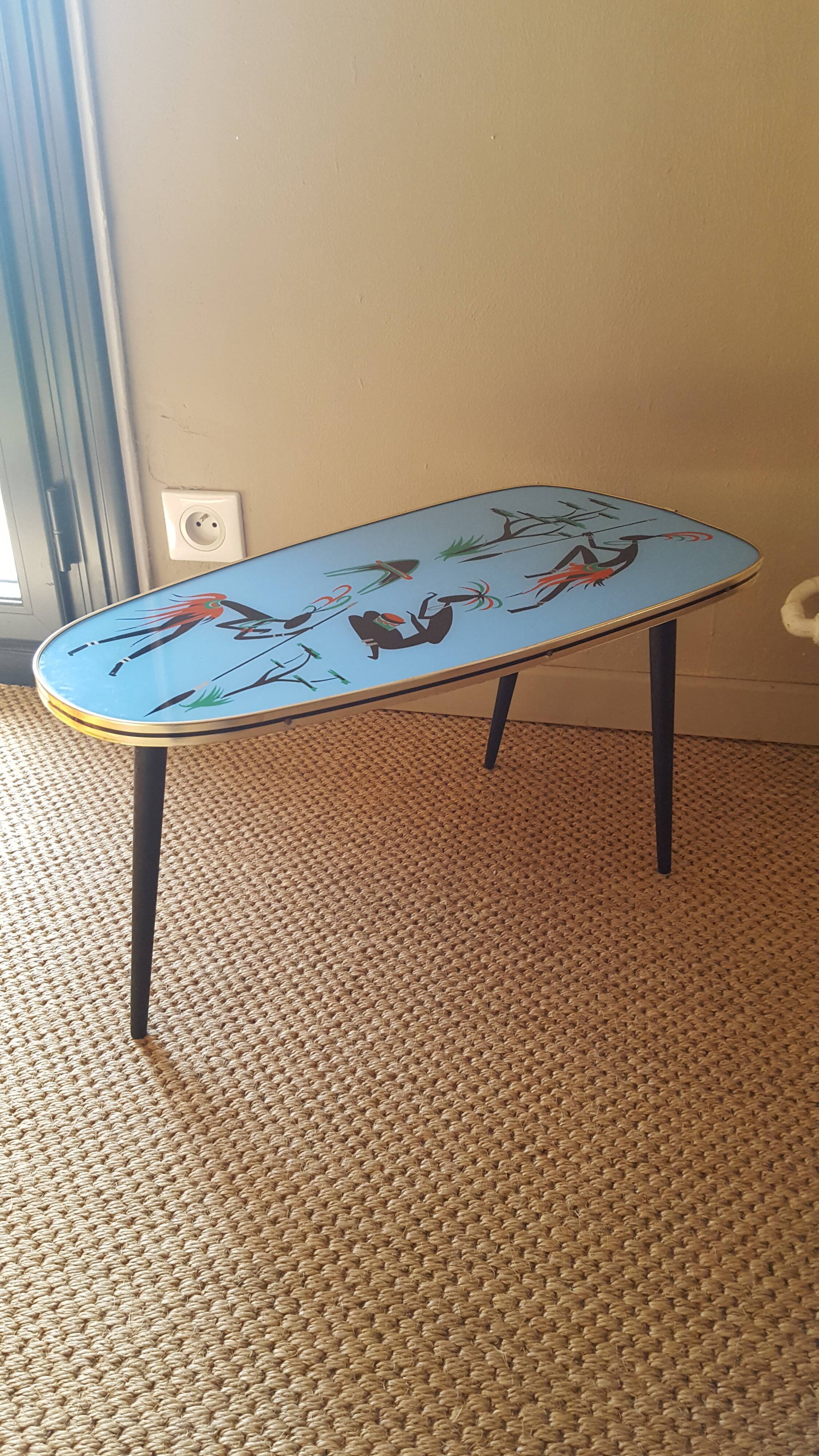 Ethnic décor side coffee table