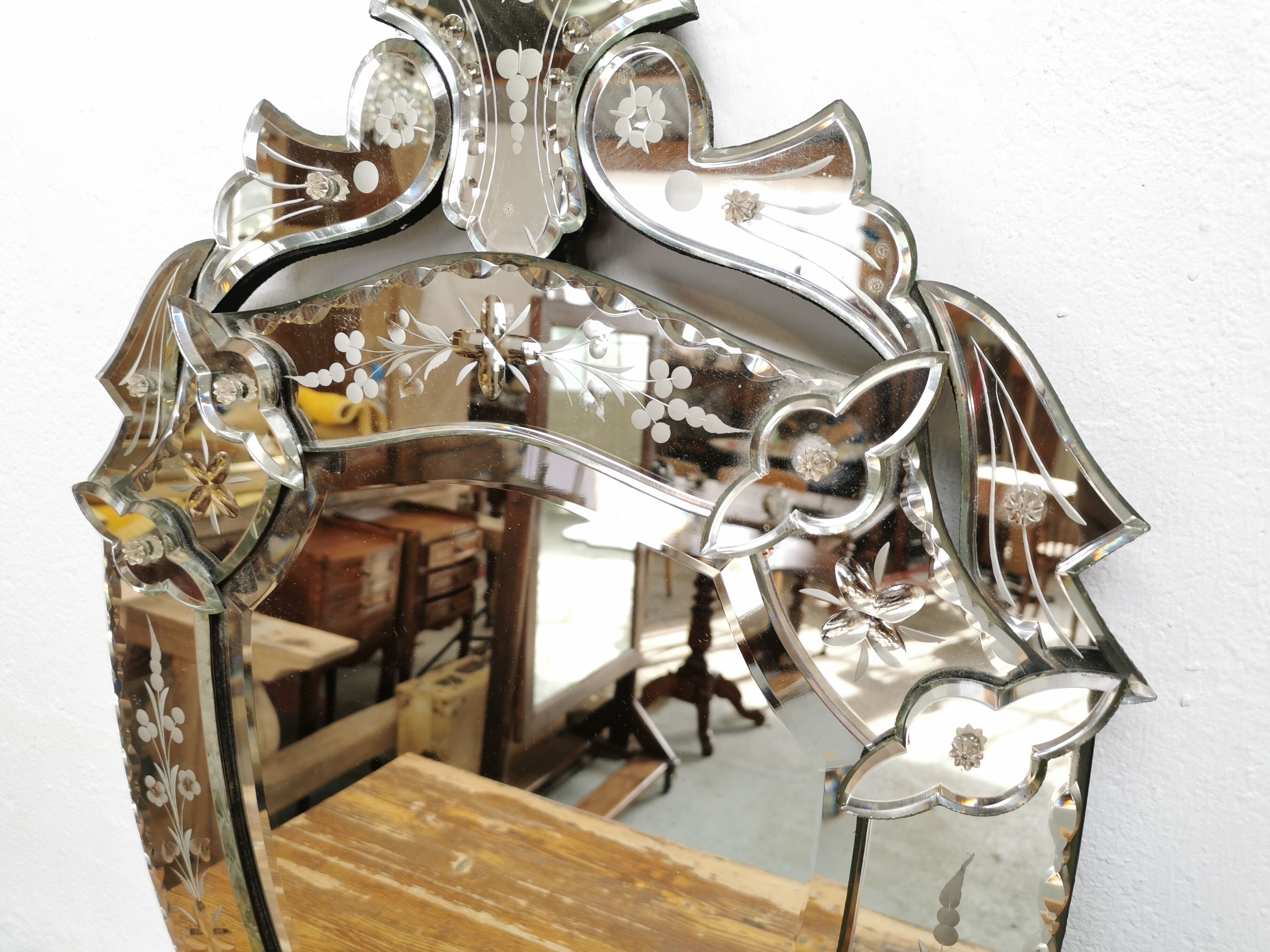 Vintage venetian mirror Murano