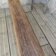 Brutalist oak bench