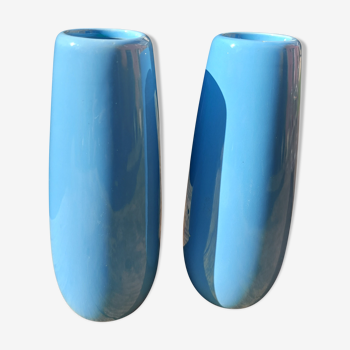 vase bleu turquoise céramique YR