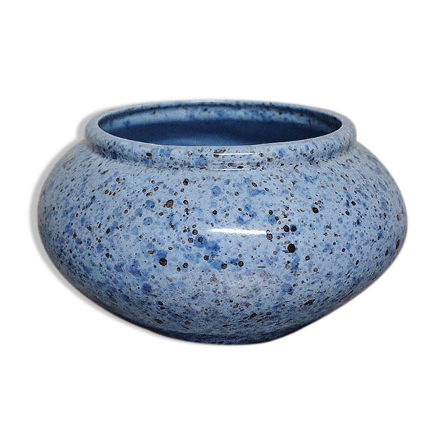 Speckled ceramic vase