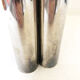 Silver metal candle holder 70s