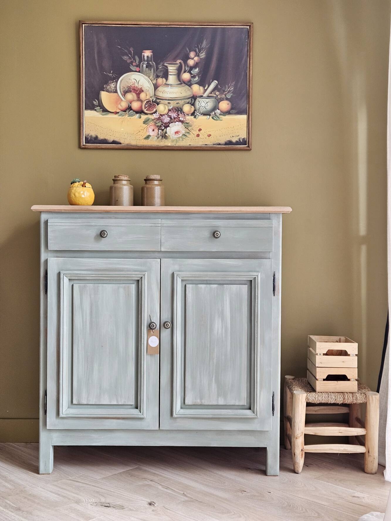 Renovated and distressed Parisian sideboard | Lucien