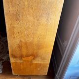 Wood and rattan cabinet 60s