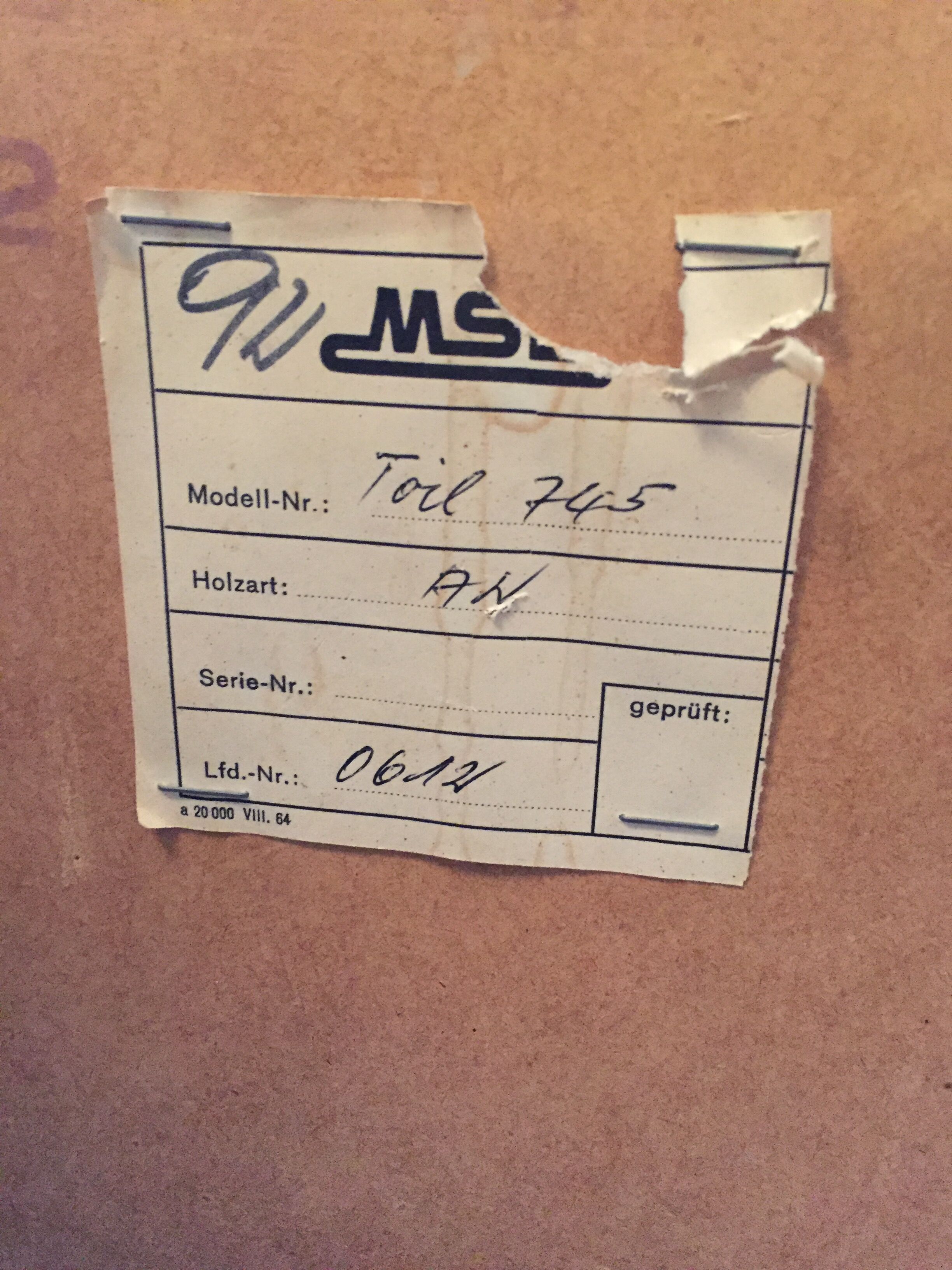 Vintage Scandinavian style sideboard