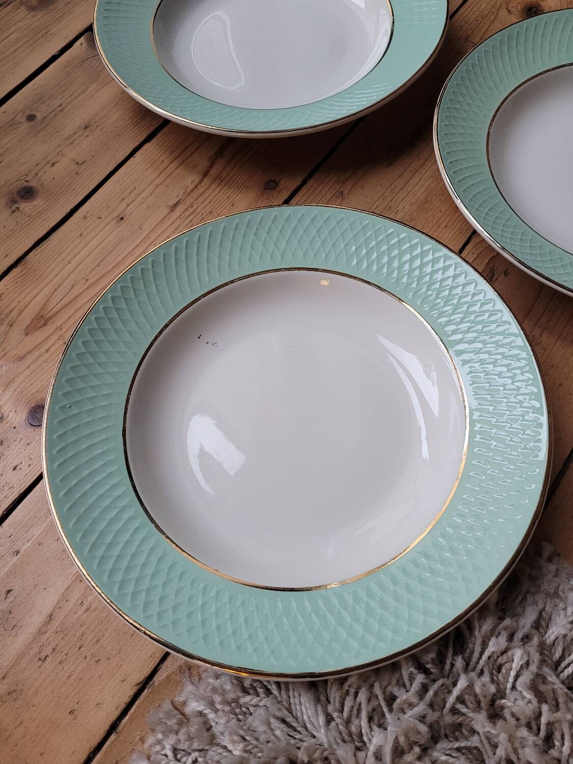 6 soup plates “Café Gilbert” Orchies Moulin des Loups