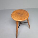High Beech Stool, Denmark, 1960s