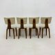 Set of 4 Dutch design by Cor Alons plywood dining chairs , 1960s