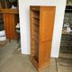 Oak curtained filing cabinet storage furniture 1950