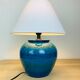 Lamp Aldo Londi Rimini, blue ceramic