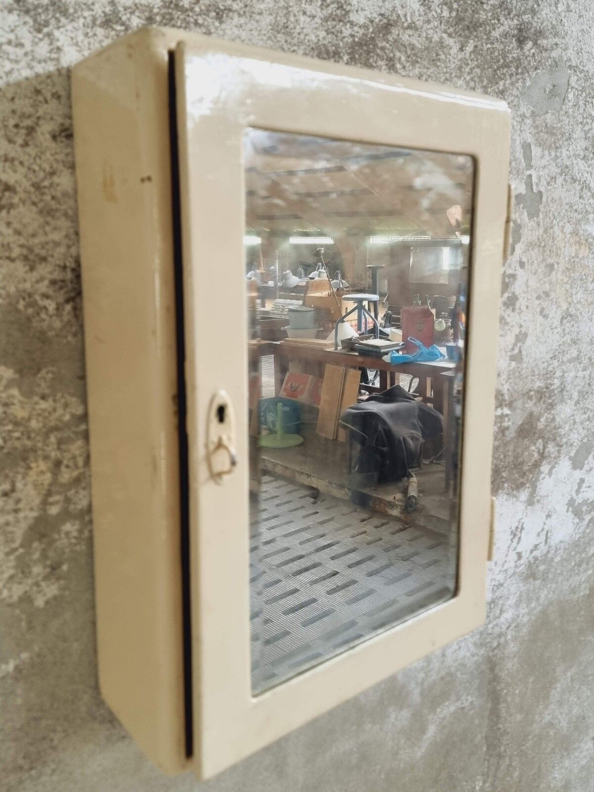 Medicine cupboard with mirror