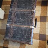 Old 1930s crocodile effect suitcase