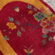 Old Chinese Art Deco handmade carpet 79cm x 134cm 1920s, 1E08