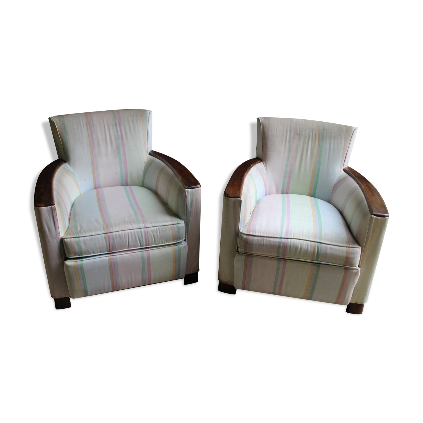 Pair of art deco armchairs