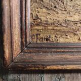 French vintage oil painting, signed Font