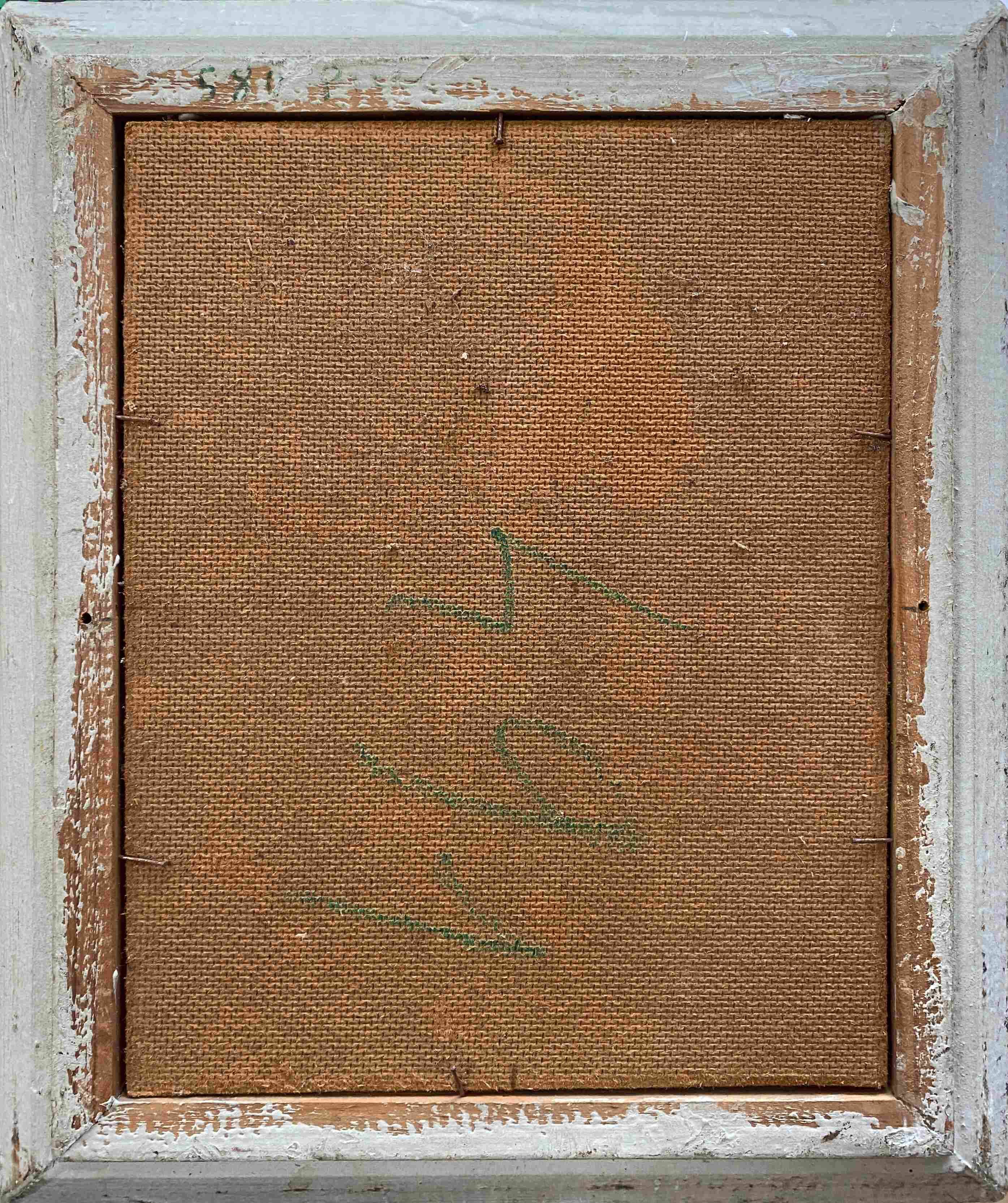 HSP painting "Bouquet of garden flowers" signed Henry circa 1950