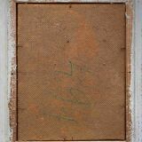 HSP painting "Bouquet of garden flowers" signed Henry circa 1950