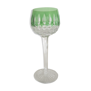 Verre en cristal à vin blanc d'alsace – roemer vert – saint-louis
