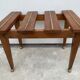 2 old English luggage rack in bronze and 19th century wood
