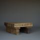 Small Brutalist Pine Coffee Table, 1970s