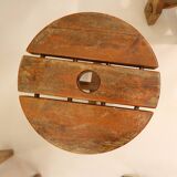 Ensemble de 3 tabourets en pin conçus et produits en Suède, années 1940