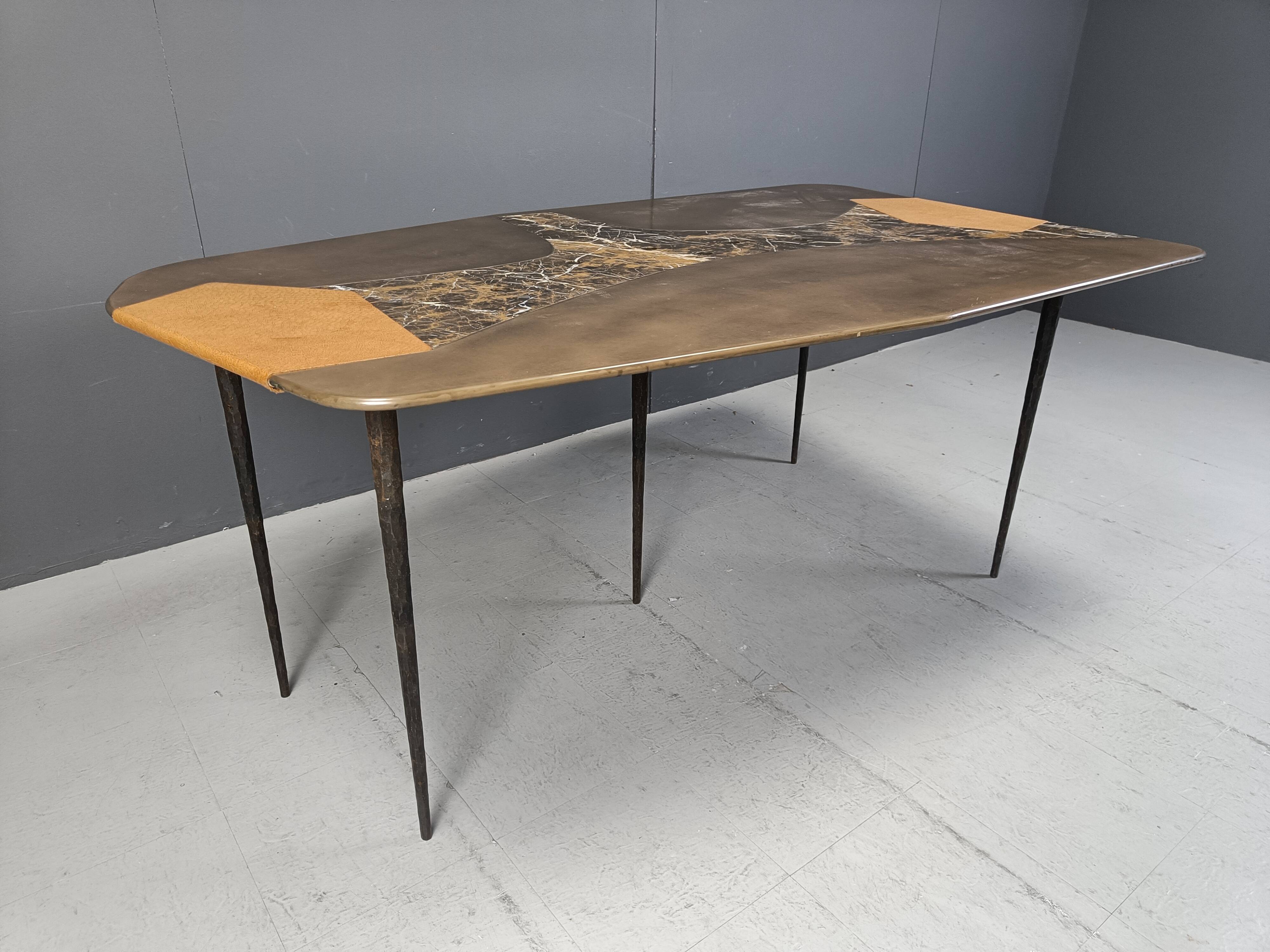 Hand made design dining table, 1990s