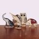 Abraham Palatnik lucite animals elephant swordfish owl