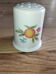 Vintage ceramic sugar bowl with fruit decoration – 1950s