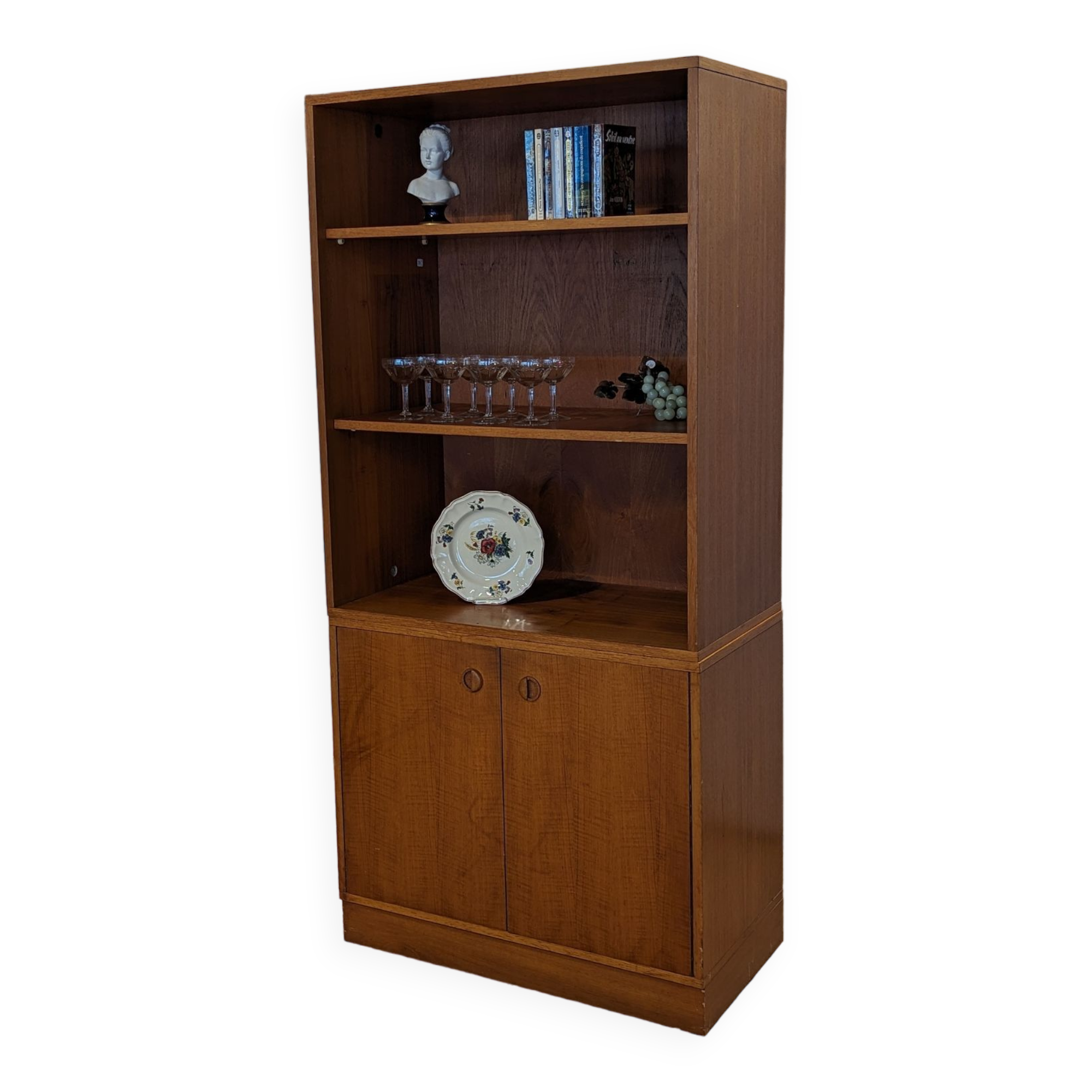 Teak shelf sideboard 60s