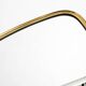 Heavy mid-century brass kidney-shaped wall mirror from Münchner Zierspiegel