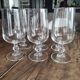 Lot de 6 verres à vin hauts de dégustation pied hexagonal