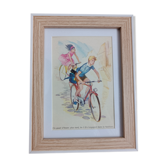 Frame illustration vintage years 60