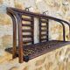 Vintage wall shelf in bamboo and rattan, circa 1960s.