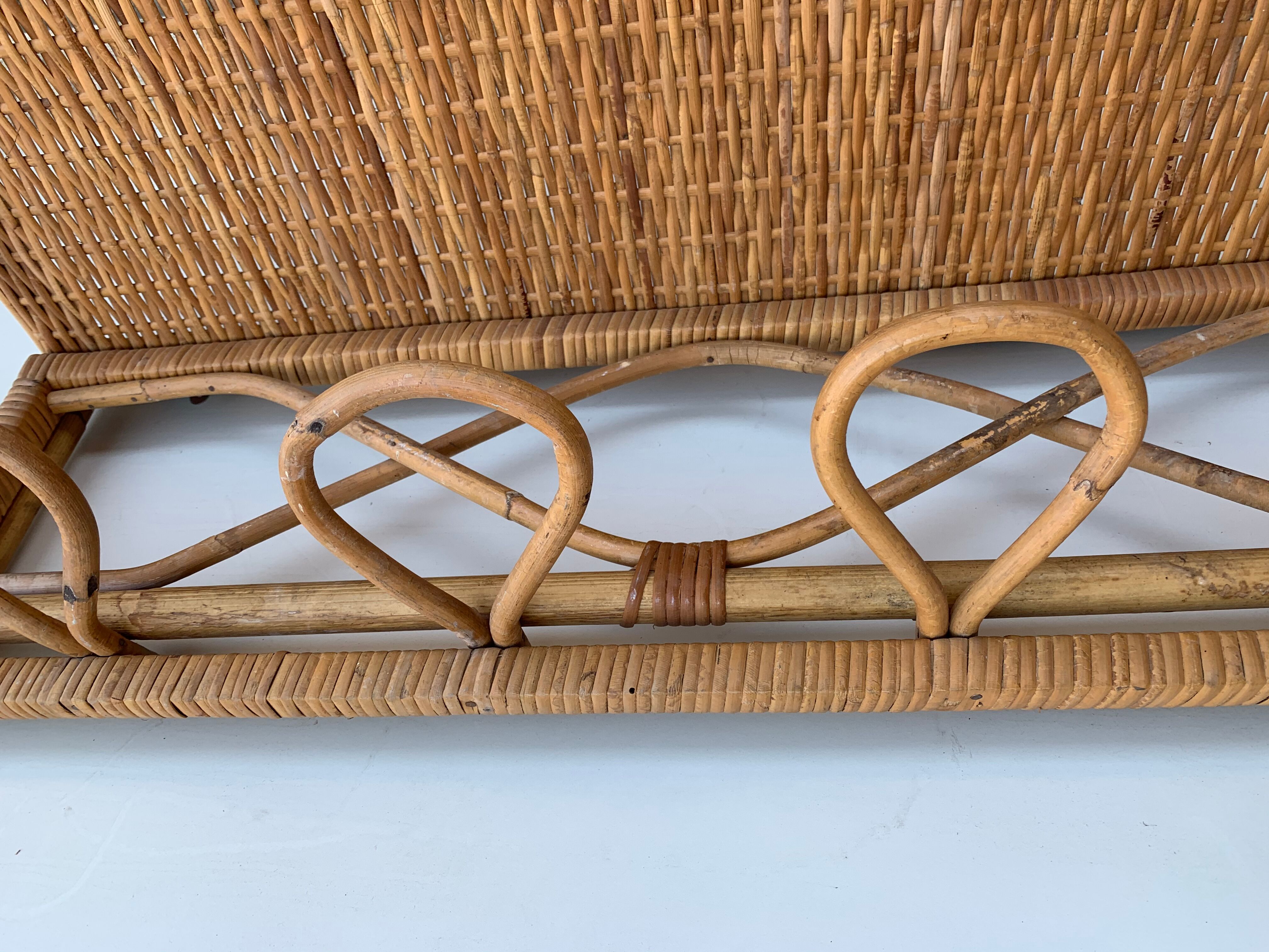 Vintage bamboo coat holder