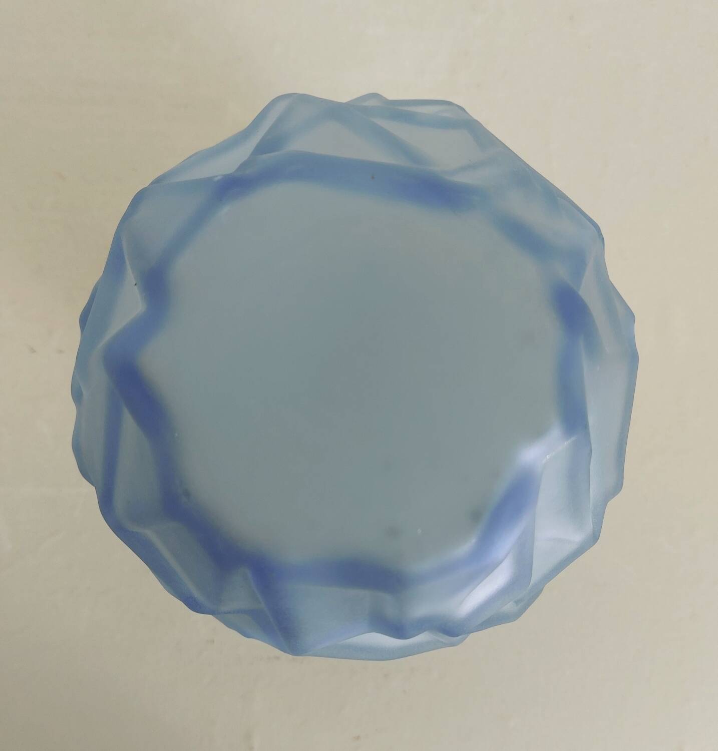 Art Deco blue glass vase