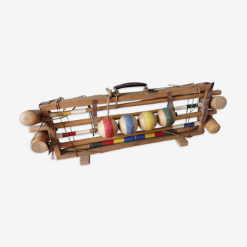 Jeu de croquet portable années 50