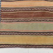 5x9 Kilim Colorful Striped Wool Kilim Rug, 152x271Cm