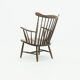 Scandinavian spindle back armchair 1960s