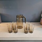 Smoked glass water service