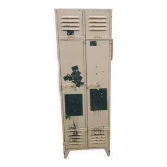 Old double metal workshop locker room